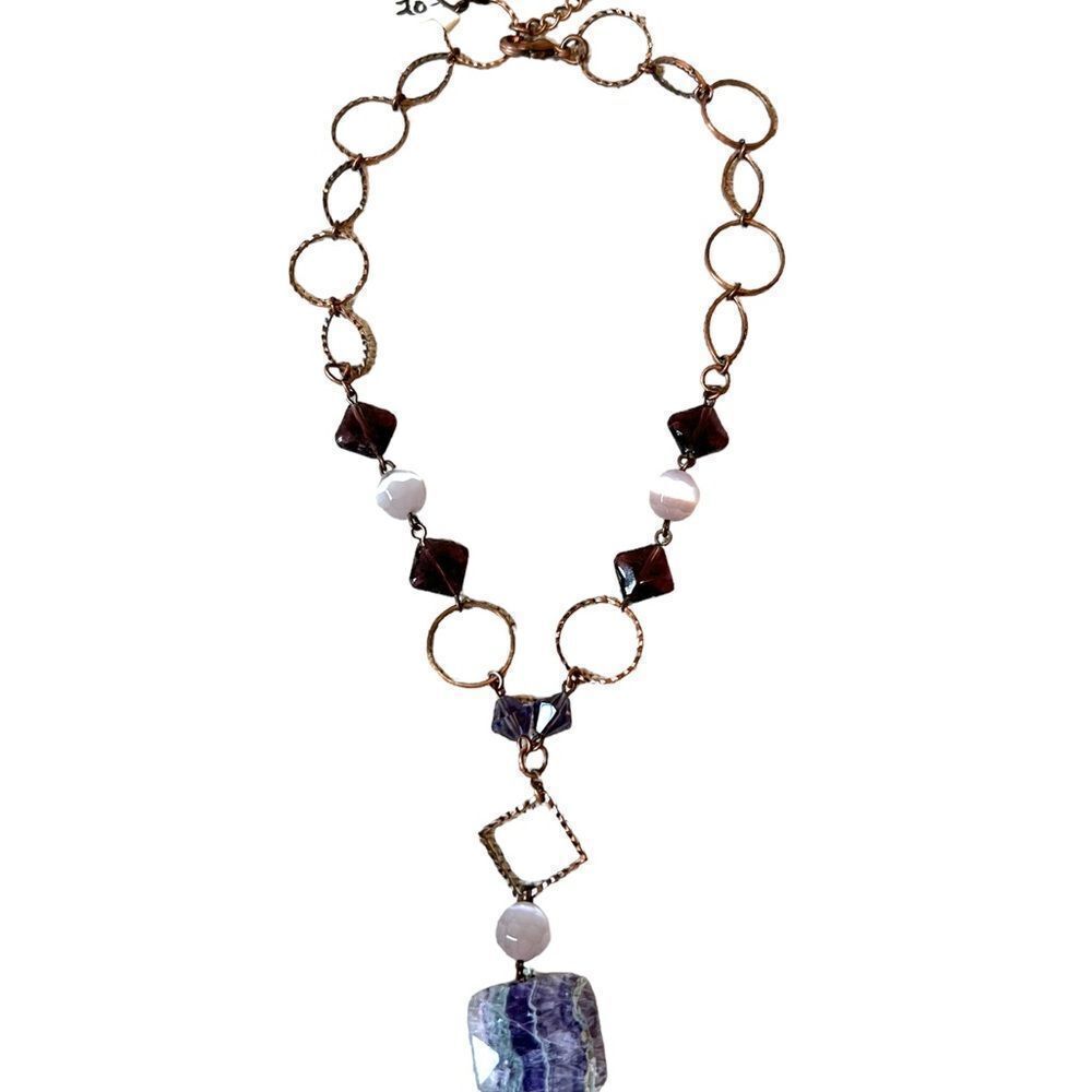 Gemstone Statement Necklace Set - Picture 14 of 14